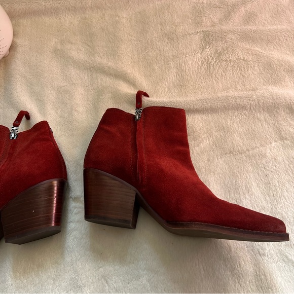 Sam Edelman Welles Bootie In Spiced Mahogany Suede - Picture 6 of 10